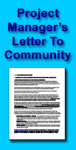 Project Managers Letter to the Community